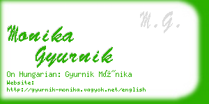 monika gyurnik business card